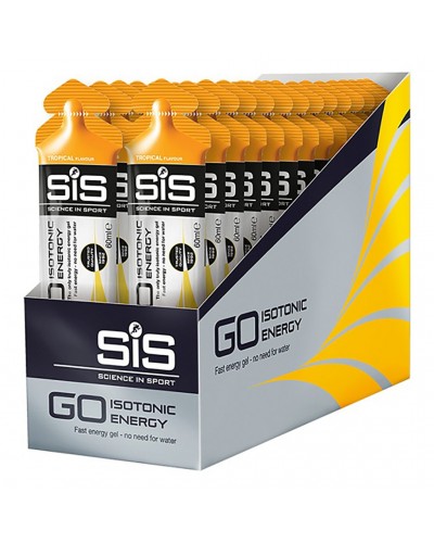 SIS GO Isotonic Energy Gel Tropical Flavour, 60ml (30 gels box)