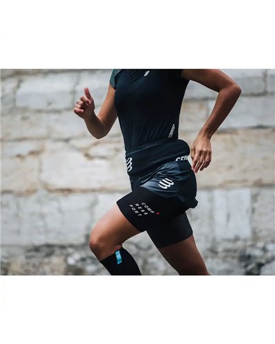 Compressport Under Control Quad Gambaletti per Quadricipidi, Nero