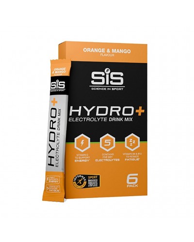 SIS GO Hydro+ Electrolyte Orange/Mango Flavour, 4.5gr (6 sachets pack)
