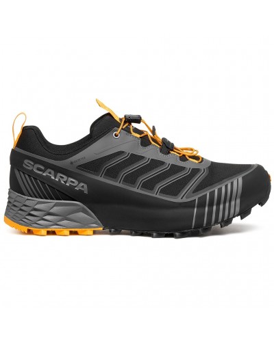 Scarpa Ribelle Run 2 GTX Gore-Tex Men's Trail Running Shoes, Dark Gray/Saffron