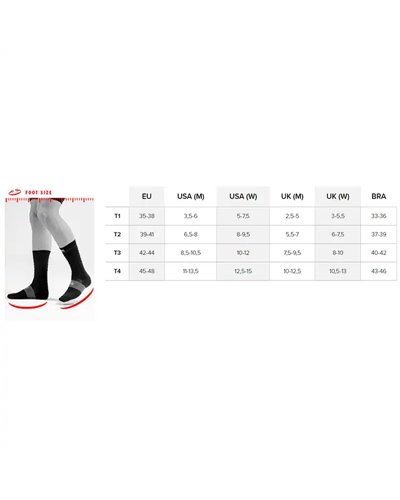 Compressport Pro Racing Socks V4.0 Bike Calze a Compressione, Nero/Rosso