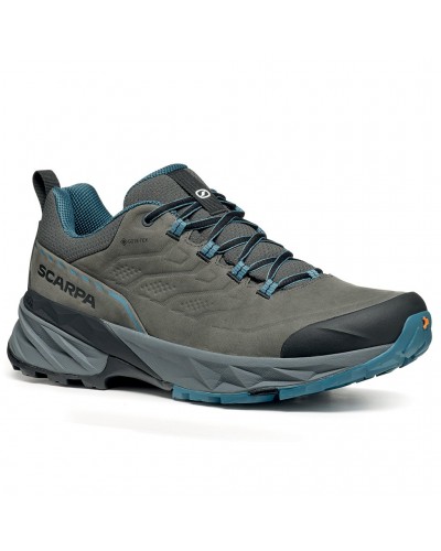 Scarpa Rush 2 Pro GTX Gore-Tex Men's Fast Hiking Shoes, Nubuk Titanium/Ocean