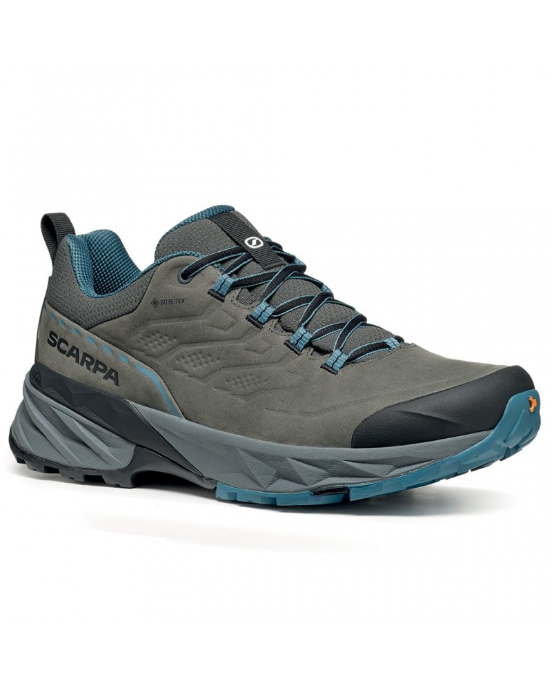 Scarpa Rush 2 Pro GTX Gore-Tex Men's Fast Hiking Shoes, Nubuk Titanium/Ocean