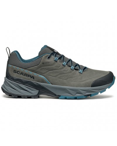Scarpa Rush 2 Pro GTX Gore-Tex Men's Fast Hiking Shoes, Nubuk Titanium/Ocean