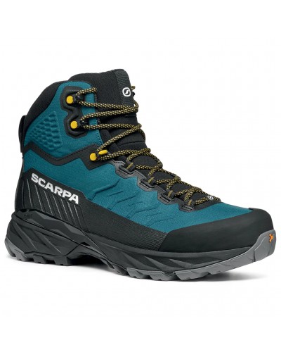 Scarpa Rush TRK LT GTX Gore-Tex Scarponi Trekking Uomo, Petrol/Mustard