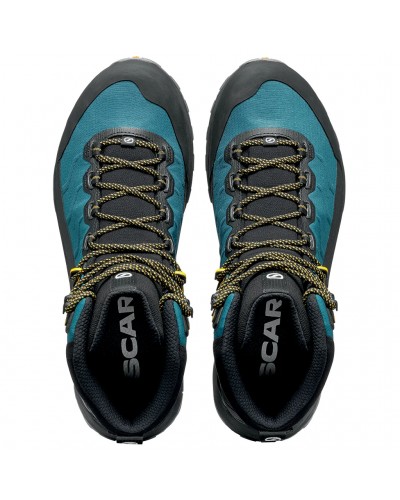 Scarpa Rush TRK LT GTX Gore-Tex Scarponi Trekking Uomo, Petrol/Mustard