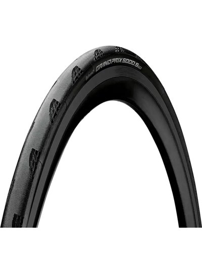 Continental Grand Prix 5000 S 700x25 Copertoncino Pieghevole Tubeless Ready, Nero/Nero