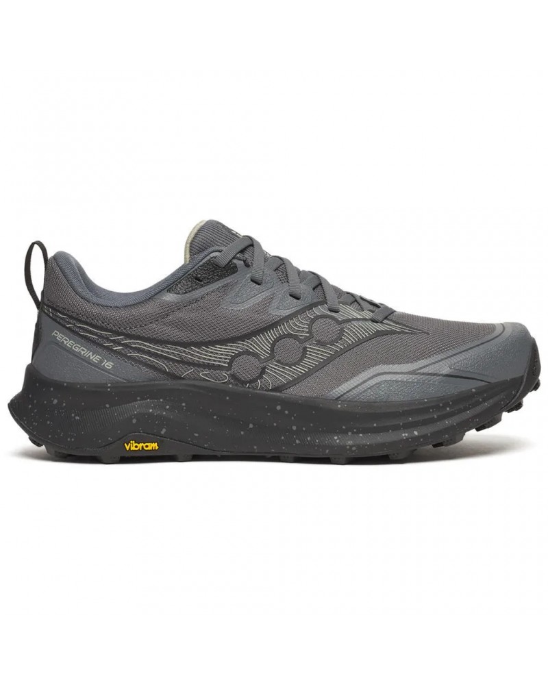 Saucony Peregrine 16 Scarpe Trail Running Uomo, Carbon/Black