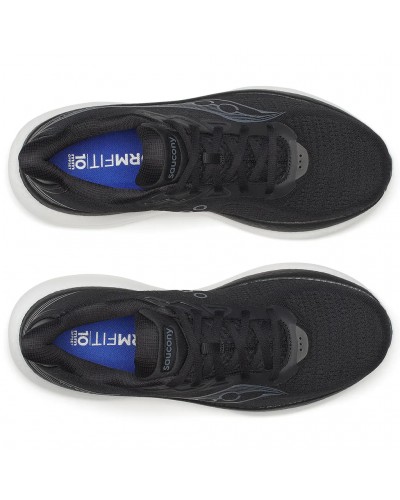 Saucony Triumph 23 Men's Running Shoes, Black/White