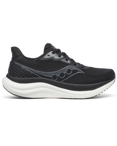 Saucony Triumph 23 Women's Running Shoes, Black/White