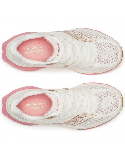 Saucony Endorphin Speed 5 Scarpe Running Donna, Ivory/Mauve