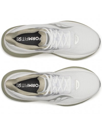 Saucony Triumph 23 Scarpe Running Uomo, White/Laurel