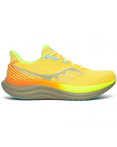 Saucony Triumph 23 Scarpe Running Uomo, ViZi Gold/Laurel