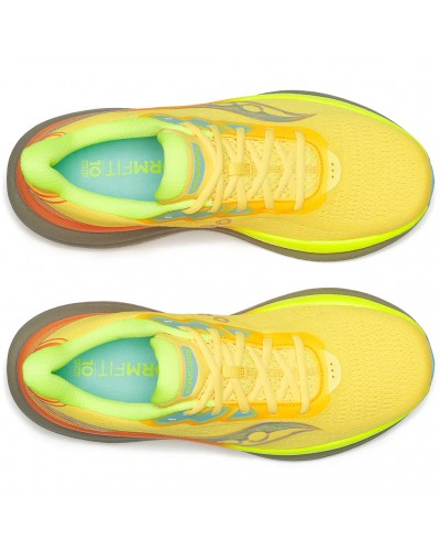Saucony Triumph 23 Scarpe Running Uomo, ViZi Gold/Laurel