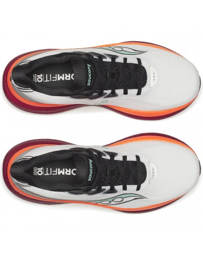 Saucony Triumph 23 Scarpe Running Uomo, White/Crimson