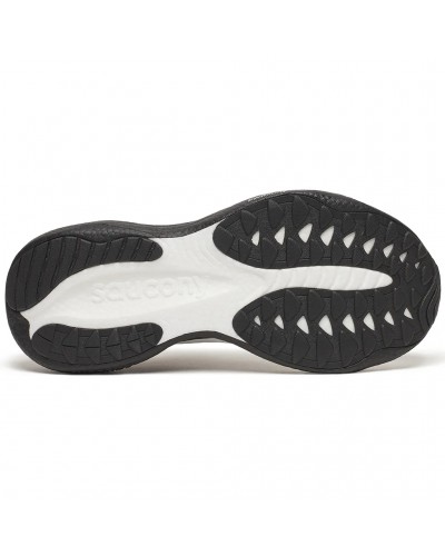 Saucony Ride 19 Men's Running Shoes, White/Black