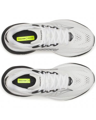 Saucony Ride 19 Scarpe Running Uomo, White/Black