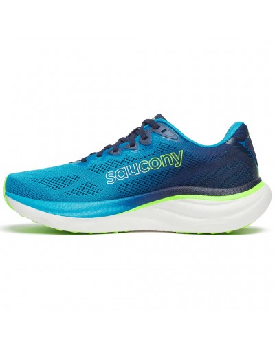 Saucony Ride 19 Men's Running Shoes, Cobalt/Slime
