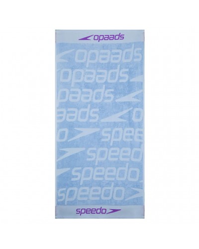 Speedo Jacquard Monoterry Telo in Cotone 90x170 cm, Blue Bell