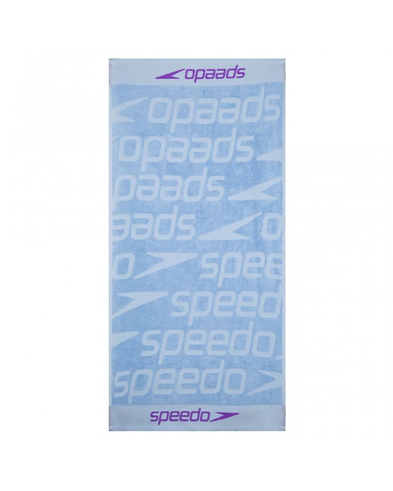 Speedo Jacquard Monoterry Telo in Cotone 90x170 cm, Blue Bell