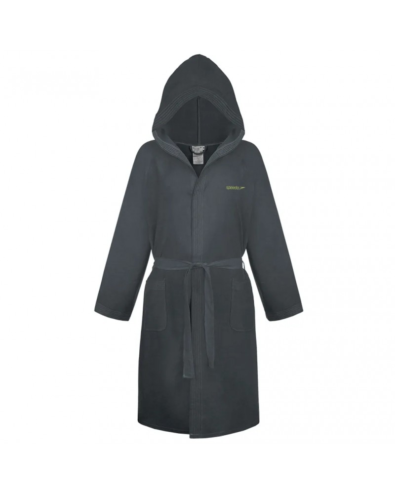 Speedo Accappatoio Unisex in Microfibra, Grigio Scuro