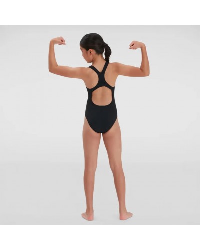 Speedo Endurance+ Medalist Swimsuit Costume Piscina Junior, Nero