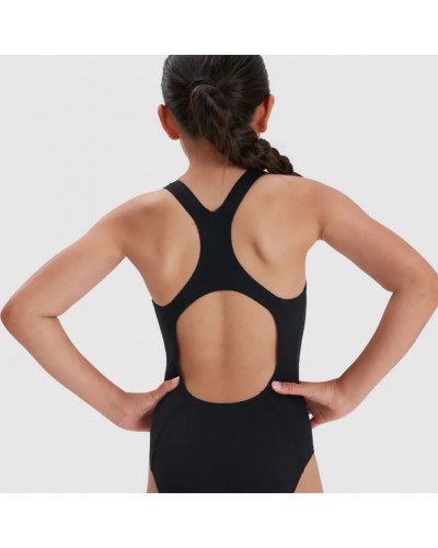 Speedo Endurance+ Medalist Swimsuit Costume Piscina Junior, Nero