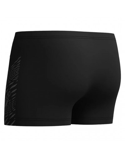 Speedo Medley Logo Aquashort Costume Piscina Uomo, Nero/Grigio