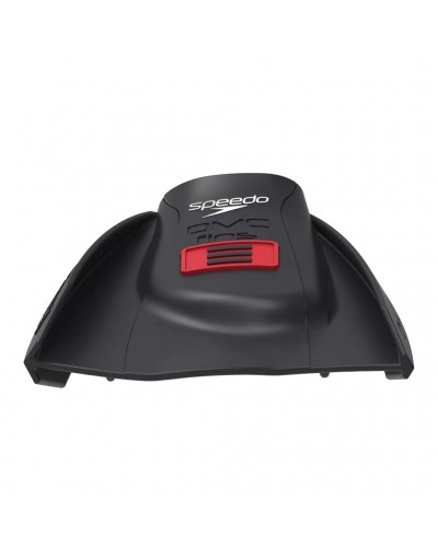 Speedo DMC Elite Max Pinne Piscina, Nero/Rosso