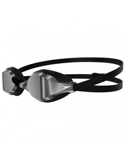 Speedo Fastskin Speedsocket 2.0 Mirror Unisex Swimming Goggle, Black/Silver