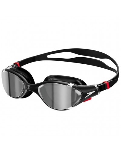 Speedo Biofuse 2.0 Mirror Unisex Swimming Goggle, Black/Silver
