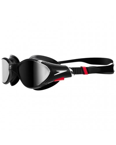 Speedo Biofuse 2.0 Mirror Unisex Swimming Goggle, Black/Silver