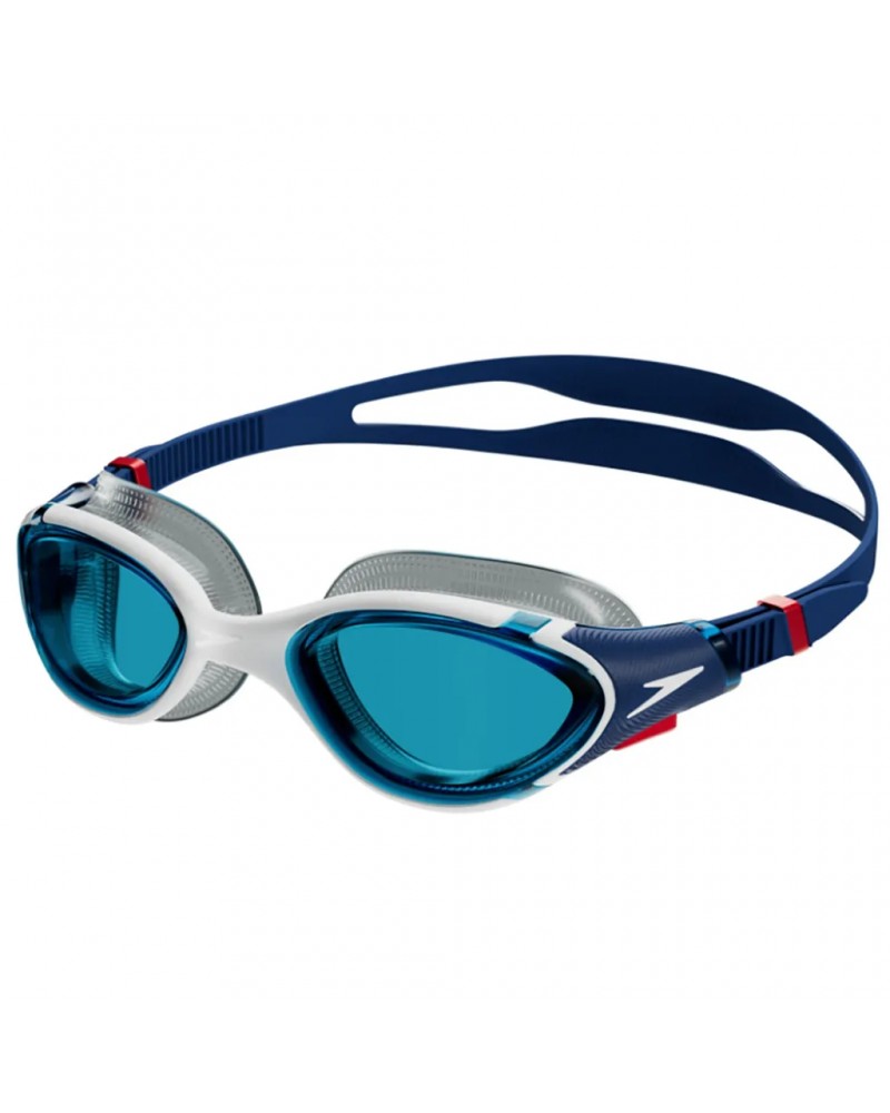 Speedo Biofuse 2.0 Occhialini Piscina Unisex, Blu/Bianco