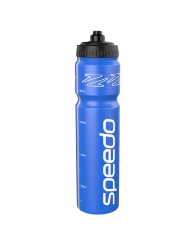 Speedo Water Bottle 1 Liter, Blue/White