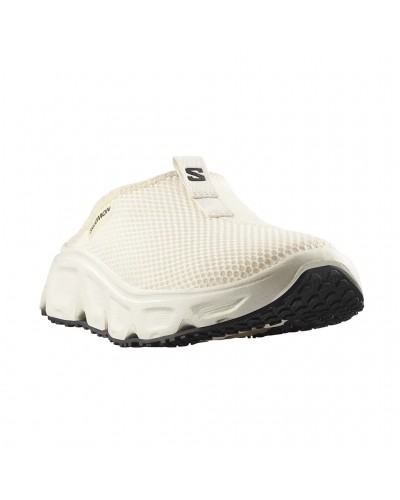 Salomon Reelax Slide 6.0 Women's Recovery Shoes, Vanilla Ice/Vanilla Ice/Black