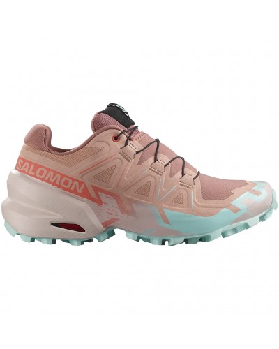 Salomon Speedcross 6 Women's Trail Running Shoes, Mahogany Rose/Hushed Violet/Iced Aqua