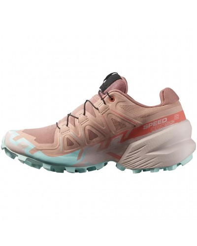 Salomon Speedcross 6 Scarpe Trail Running Donna, Mahogany Rose/Hushed Violet/Iced Aqua