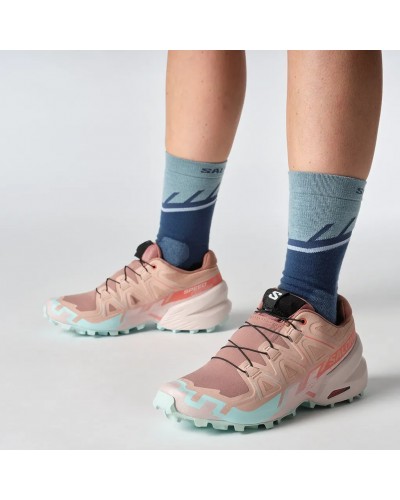 Salomon Speedcross 6 Scarpe Trail Running Donna, Mahogany Rose/Hushed Violet/Iced Aqua