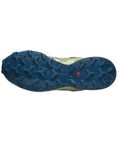 Salomon Speedcross 6 Men's Trail Running Shoes, Castlerock/Lime Cream/Poseidon