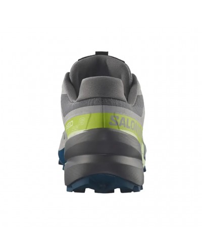 Salomon Speedcross 6 Scarpe Trail Running Uomo, Castlerock/Lime Cream/Poseidon