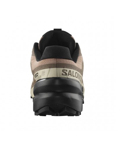 Salomon Speedcross 6 Men's Trail Running Shoes, Natural/Black/Almond Milk