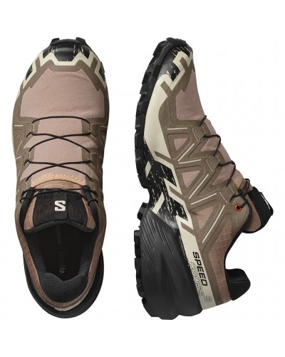 Salomon Speedcross 6 Scarpe Trail Running Uomo, Natural/Black/Almond Milk