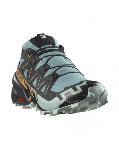 Salomon Speedcross 6 GTX Gore-Tex Men's Trail Running Shoes, Trooper/Black/Wood Thrush
