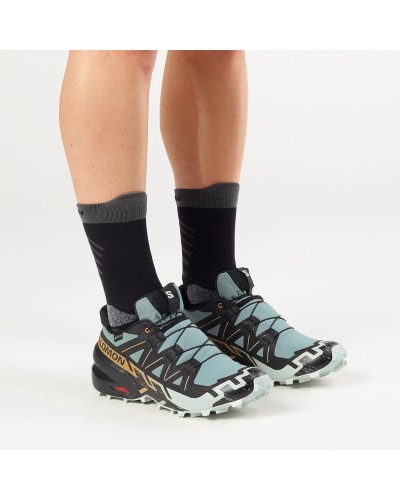 Salomon Speedcross 6 GTX Gore-Tex Men's Trail Running Shoes, Trooper/Black/Wood Thrush