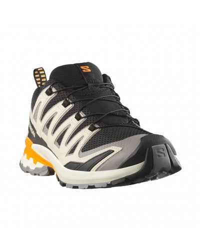 Salomon XA Pro 3D V9 Men's Trail Running Shoes, Black/Gull/Turmetic
