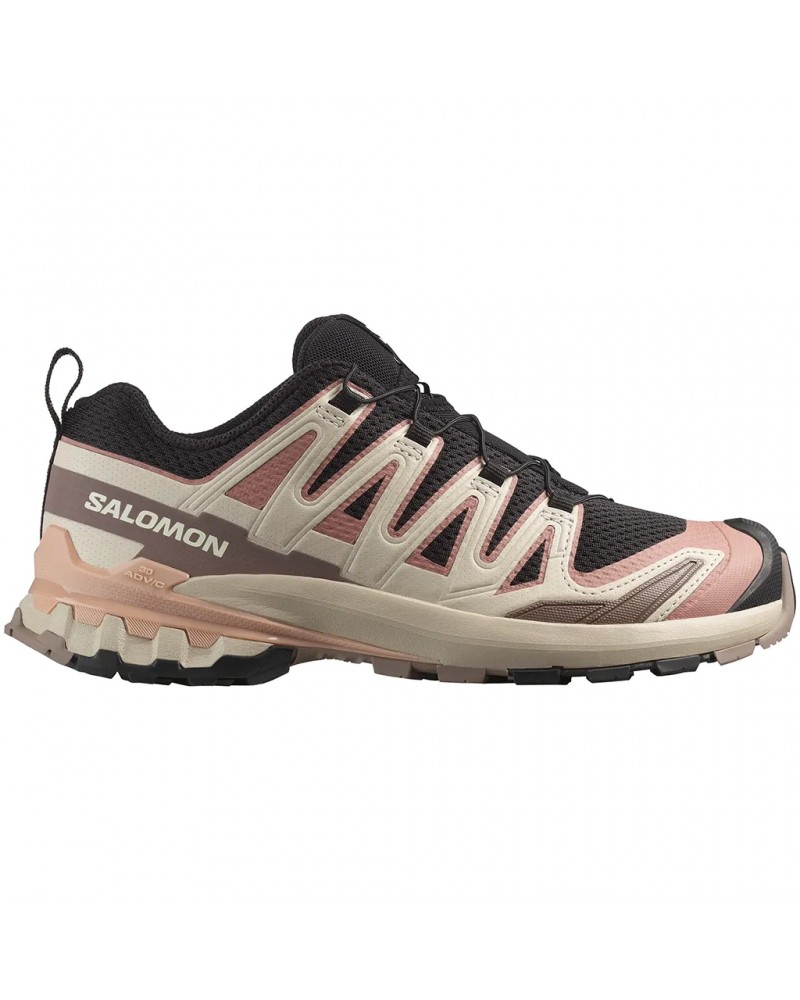 Salomon XA Pro 3D V9 Women's Trail Running Shoes, Black/Burlwood/Mahogany Rose