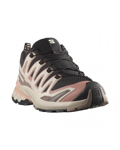 Salomon XA Pro 3D V9 Scarpe Trail Running Donna, Black/Burlwood/Mahogany Rose