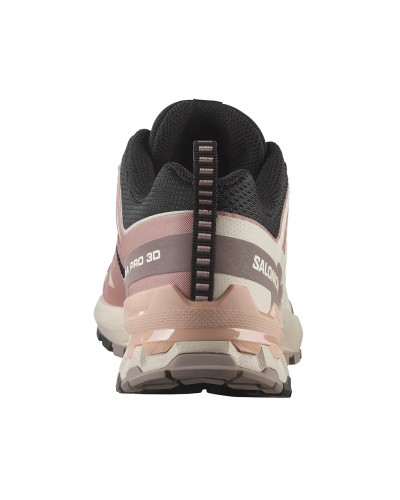 Salomon XA Pro 3D V9 Scarpe Trail Running Donna, Black/Burlwood/Mahogany Rose