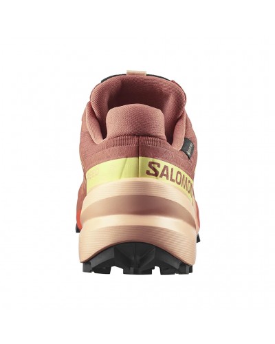 Salomon Speedcross 6 GTX Gore-Tex Scarpe Trail Running Donna, Pecan Brown/Almond Cream/Sunny Lime