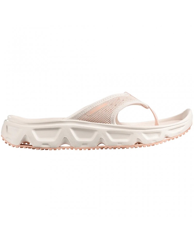 Salomon Reelax Break 6.0 Women's Flip Flop, Tapioca/Vanilla Ice/Almond Cream